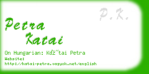 petra katai business card